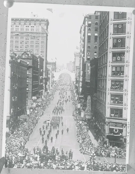 Framed Print : Aerial View of Parade Framed Print : Aerial View of Parade