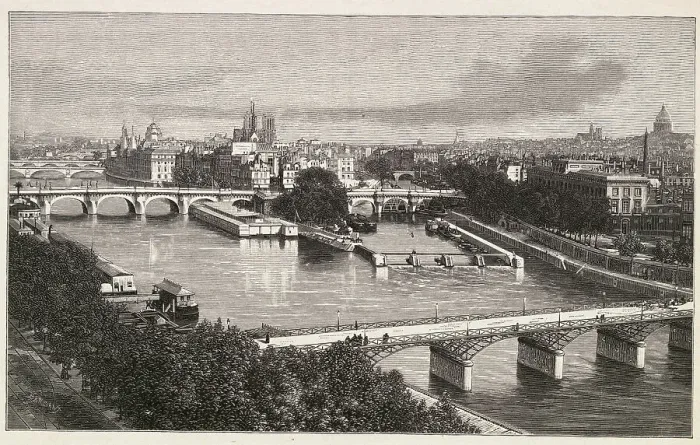 Framed Print : Aerial View of Paris Framed Print : Aerial View of Paris
