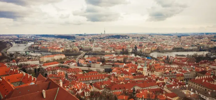 Framed Print : Aerial view of Prague Framed Print : Aerial view of Prague