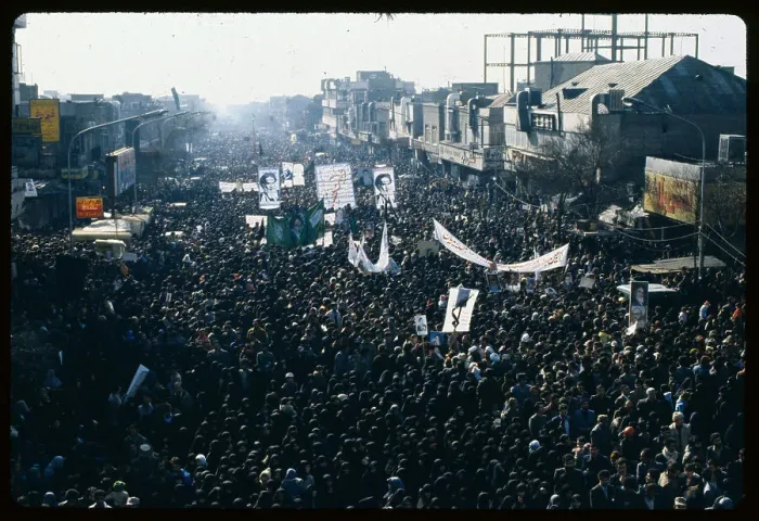 Framed Print : Aerial View of Protest in Tehran Framed Print : Aerial View of Protest in Tehran