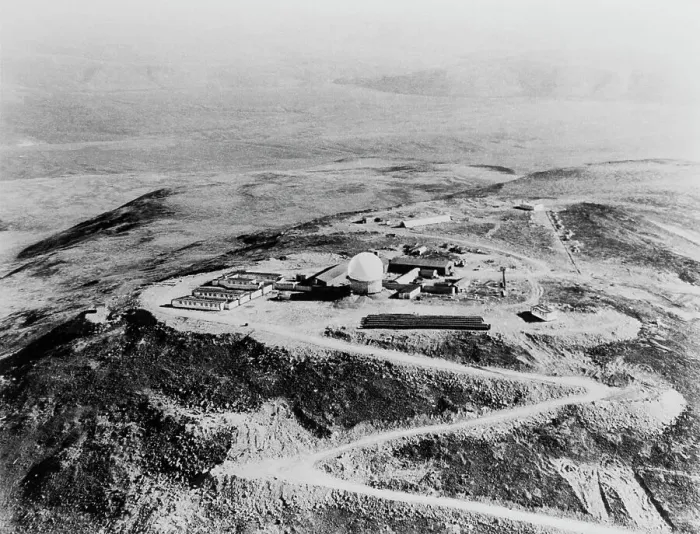 Framed Print : Aerial View of a Radar Line Station Framed Print : Aerial View of a Radar Line Station