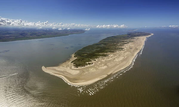 Aerial view, Rattendune dune, eastern landmark, Wadden Sea, Norderney, island in the North Sea, East Frisian Islands, Lower Saxony, Germany