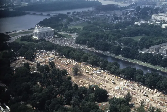 Framed Print : Aerial View Of Resurrection City Encampment Framed Print : Aerial View Of Resurrection City Encampment
