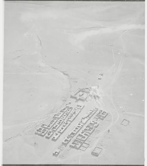 Framed Print : Aerial View of Rutbah Fort