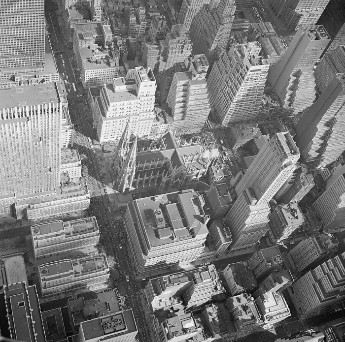 Framed Print : Aerial View of Saint Patrick's Cathedral Framed Print : Aerial View of Saint Patrick's Cathedral