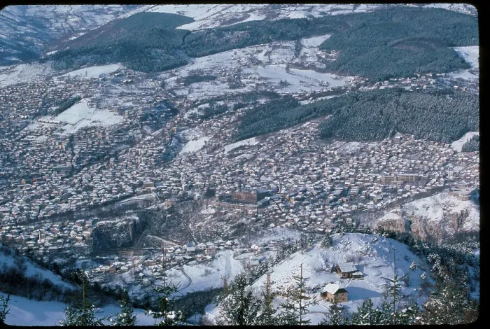 Framed Print : Aerial View of Sarajevo Framed Print : Aerial View of Sarajevo