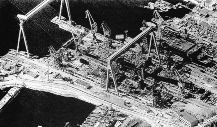 Framed Print : Aerial View of Soviet Aircraft Carrier Framed Print : Aerial View of Soviet Aircraft Carrier
