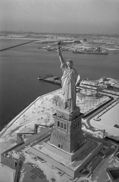Framed Print : Aerial View of Statue of Liberty Framed Print : Aerial View of Statue of Liberty