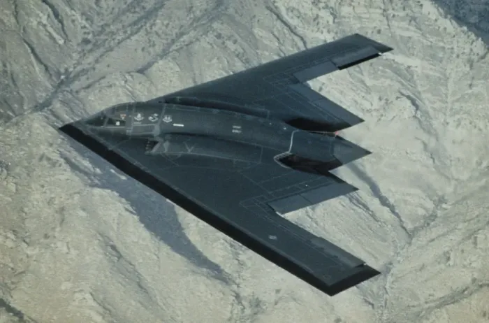 Framed Print : Aerial View of a Stealth Bomber in Flight Framed Print : Aerial View of a Stealth Bomber in Flight