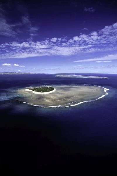 Aerial view of Tavarua island