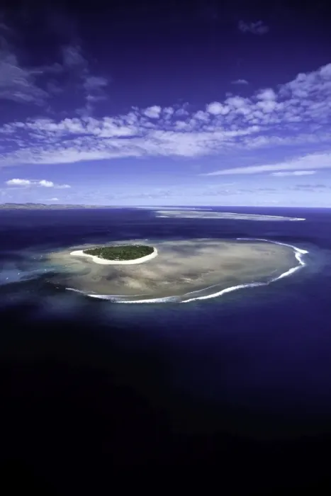 Framed Print : Aerial view of Tavarua island Framed Print : Aerial view of Tavarua island