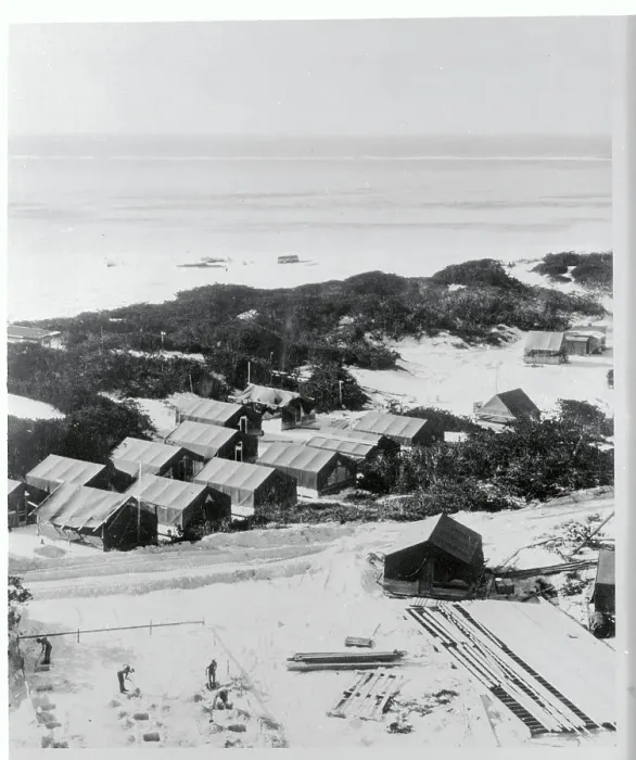 Framed Print : Aerial View of Temporary Military Quarters Framed Print : Aerial View of Temporary Military Quarters
