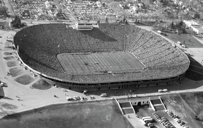Framed Print : Aerial View Of University Of Michigan Stadium Framed Print : Aerial View Of University Of Michigan Stadium