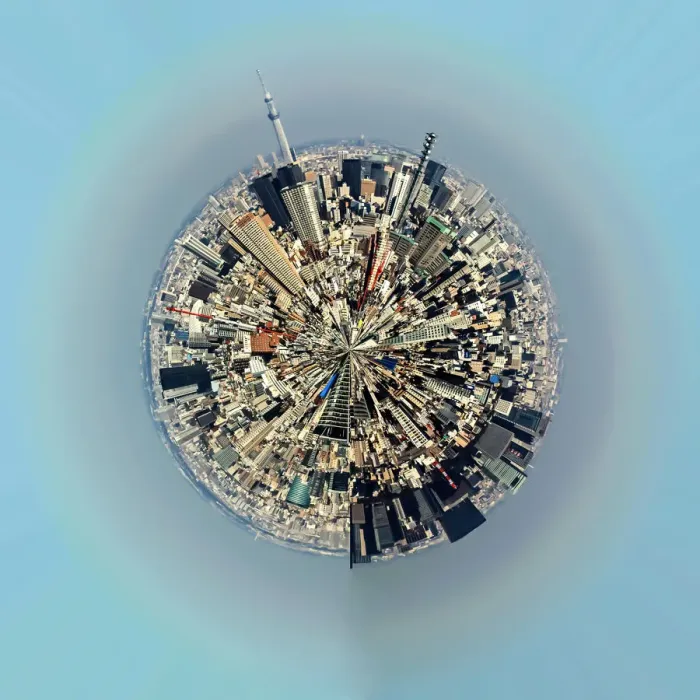 Framed Print : Aerial view of urban landscape of Tokyo Framed Print : Aerial view of urban landscape of Tokyo