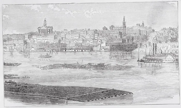 Framed Print : Aerial View of Vicksburg Framed Print : Aerial View of Vicksburg