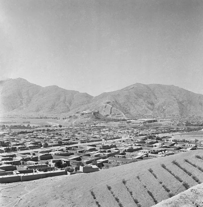 Framed Print : Aerial View of Villages of Kabul