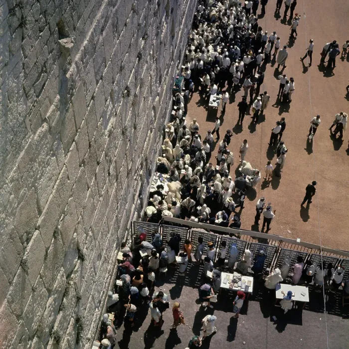 Framed Print : Aerial View Of Wailing Wall Framed Print : Aerial View Of Wailing Wall