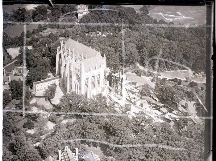 Framed Print : Aerial View of the Washington Cathedral Framed Print : Aerial View of the Washington Cathedral