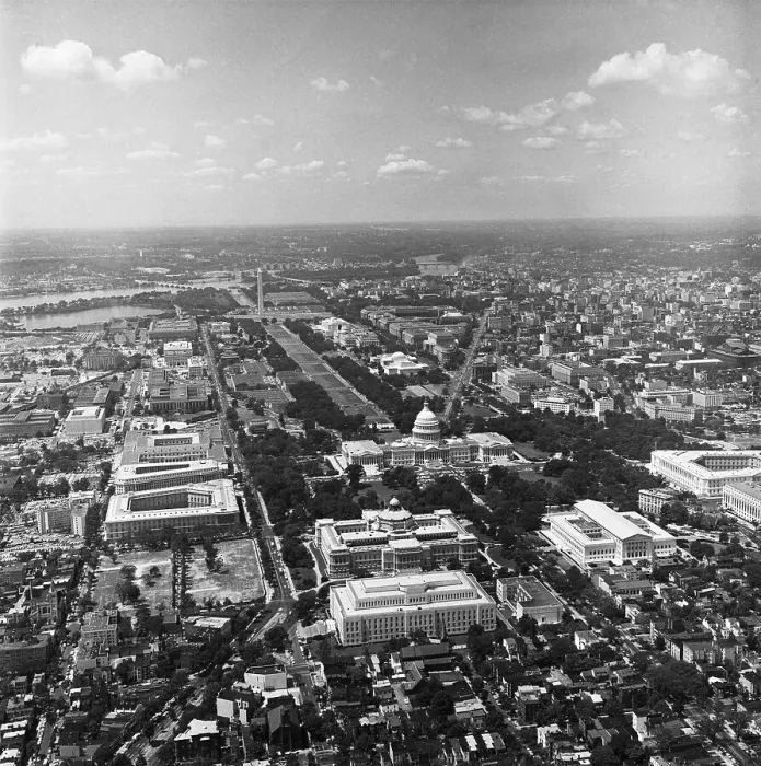 Framed Print : Aerial View of Washington, D.C Framed Print : Aerial View of Washington, D.C