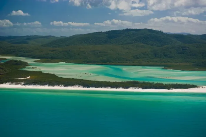 Framed Print : Aerial view of Whitehaven in the Whitsunday Islands, Queensland, Australia Framed Print : Aerial view of Whitehaven in the Whitsunday Islands, Queensland, Australia