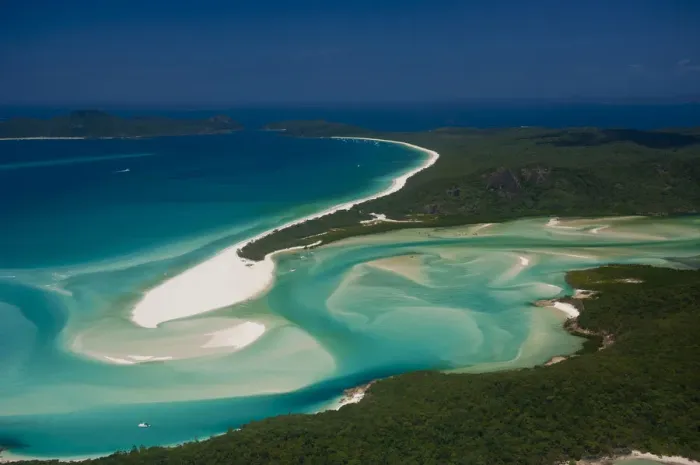 Framed Print : Aerial view of Whitehaven in the Whitsunday Islands, Queensland, Australia Framed Print : Aerial view of Whitehaven in the Whitsunday Islands, Queensland, Australia