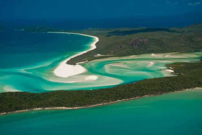 Framed Print : Aerial view of Whitehaven in the Whitsunday Islands, Queensland, Australia Framed Print : Aerial view of Whitehaven in the Whitsunday Islands, Queensland, Australia