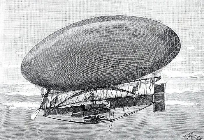 Framed Print : Aerostat airship of M.C. Campbell, lost at sea on July 10, 1889 Framed Print : Aerostat airship of M.C. Campbell, lost at sea on July 10, 1889