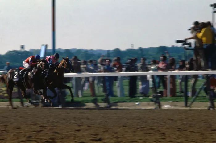 Framed Print : Affirmed Winning Triple Crown