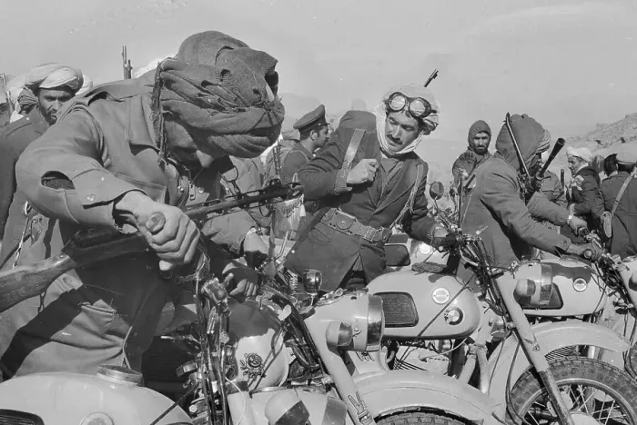Framed Print : Afghan Rebels on Motorcycles Framed Print : Afghan Rebels on Motorcycles