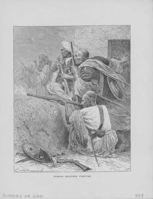 Framed Print : Afghan Soldiers With Muskets Framed Print : Afghan Soldiers With Muskets