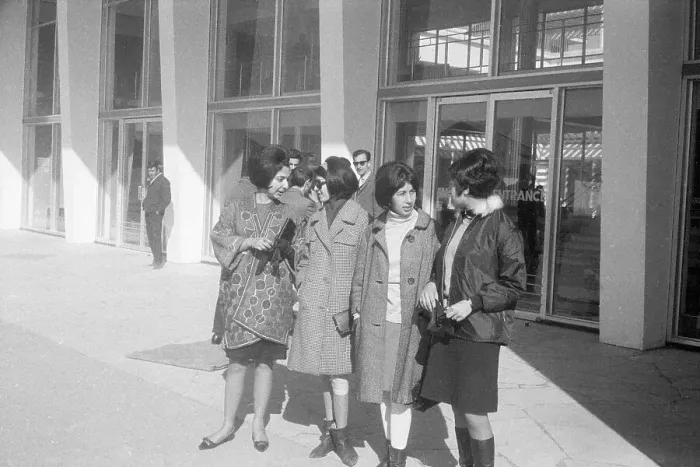 Framed Print : Afghani Girls at Airport in Western Dress Framed Print : Afghani Girls at Airport in Western Dress