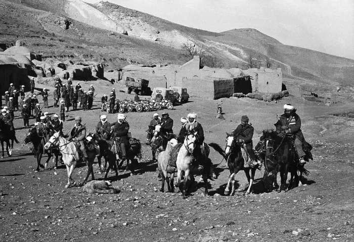 Framed Print : Afghanis on Horseback