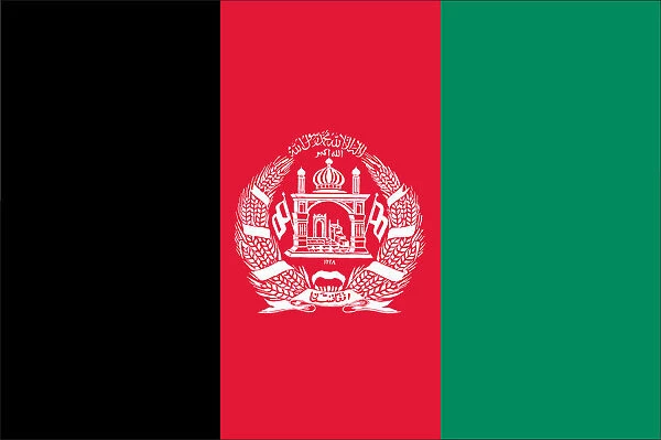 Afghanistan flag. 2010 edition