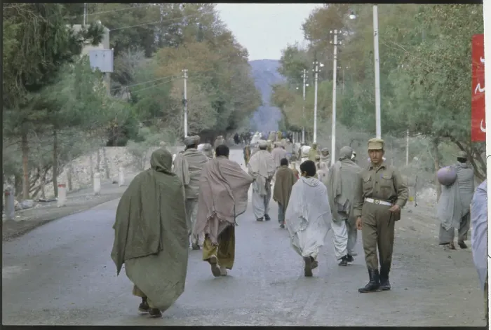 Framed Print : Afghanistan Residents Crossing Border Framed Print : Afghanistan Residents Crossing Border