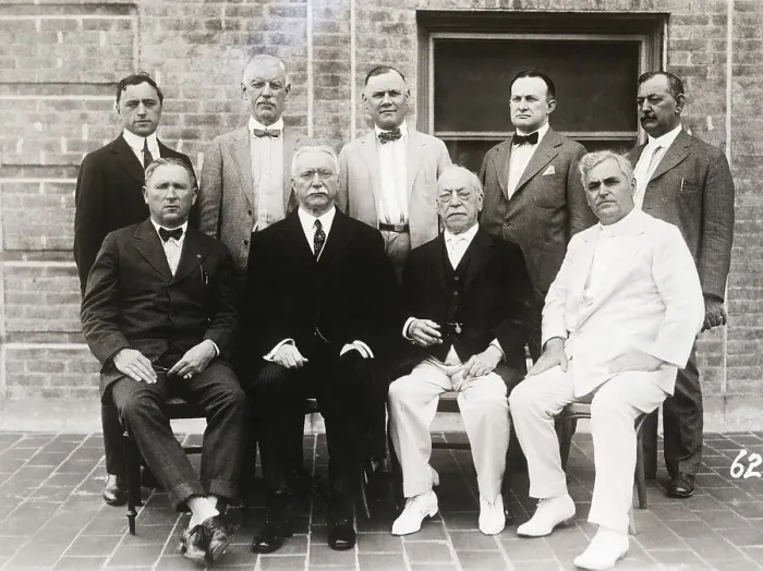 Framed Print : AFL Members Posing in Group Portrait