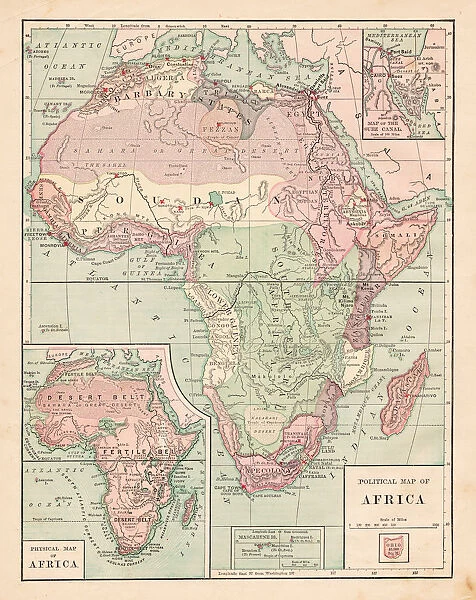 Africa map 1881