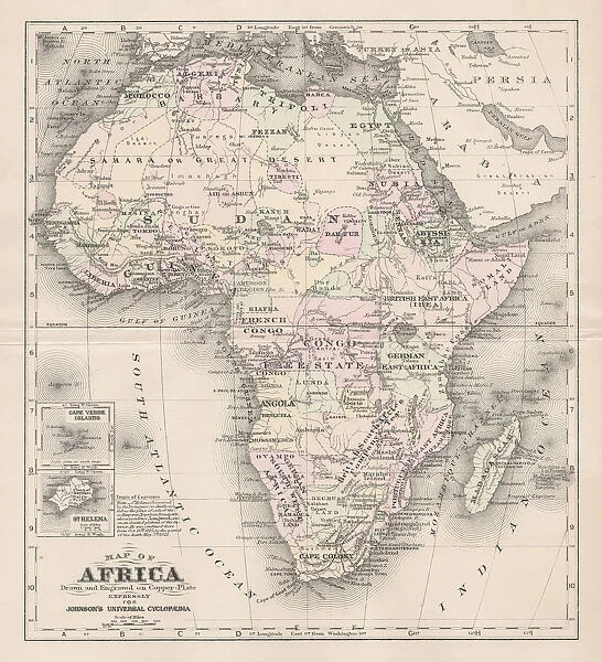 Africa map 1893