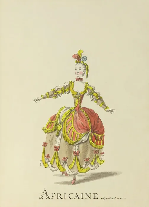 Framed Print : Africaine (African) - example illustration of a ballet character Framed Print : Africaine (African) - example illustration of a ballet character