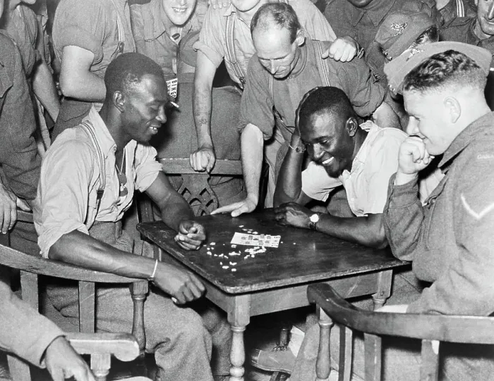 Framed Print : African Am. Play Bingo Aboard Ship Framed Print : African Am. Play Bingo Aboard Ship