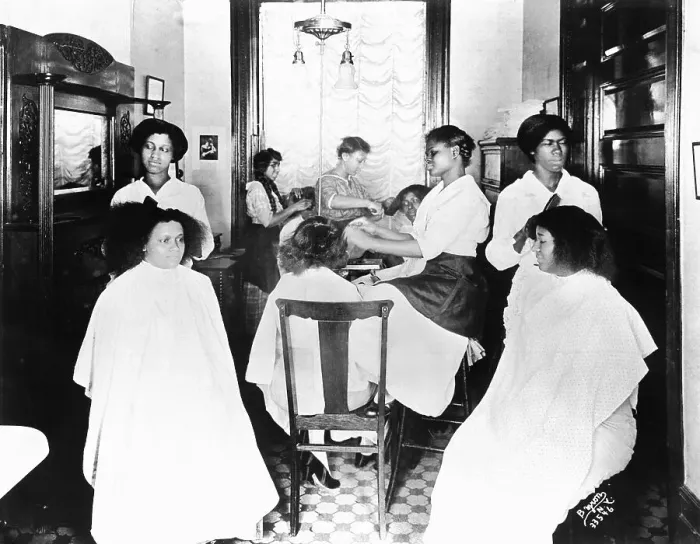 Framed Print : African-American Beauty Parlor Framed Print : African-American Beauty Parlor