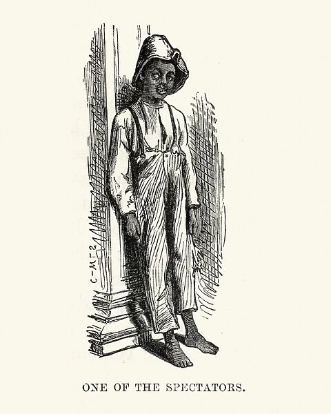 African american boy of New Orleans, 19th Century