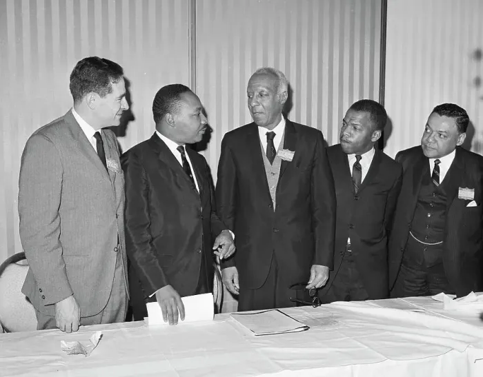 Framed Print : African American Leaders At Conference Framed Print : African American Leaders At Conference