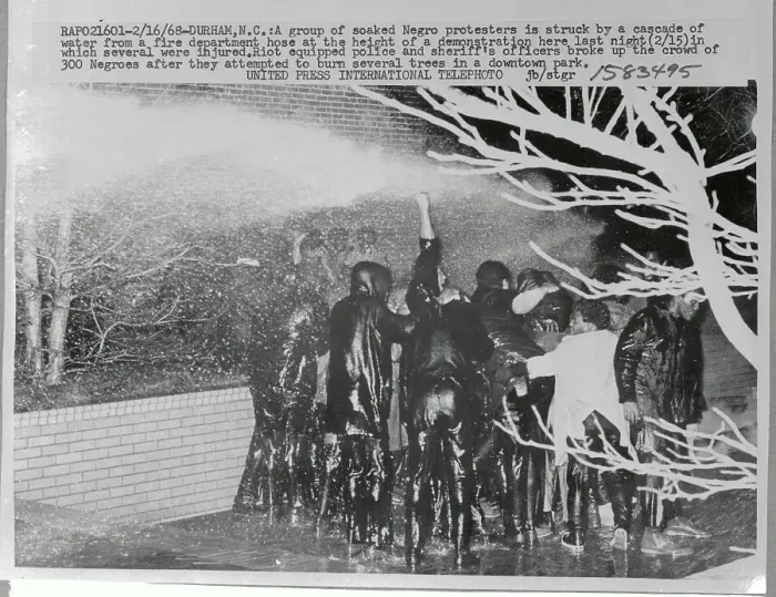 Framed Print : African American Protesters Being Soaked with Fire Hose Framed Print : African American Protesters Being Soaked with Fire Hose