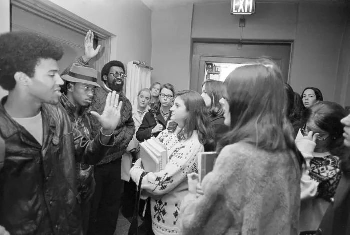 Framed Print : African American Students Guard Sit-In Framed Print : African American Students Guard Sit-In