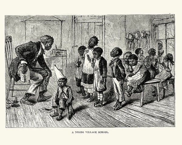 African american village school, 19th Century