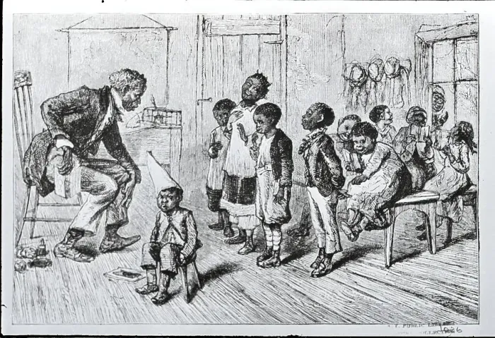 Framed Print : African American Village School in America, 1880 Framed Print : African American Village School in America, 1880
