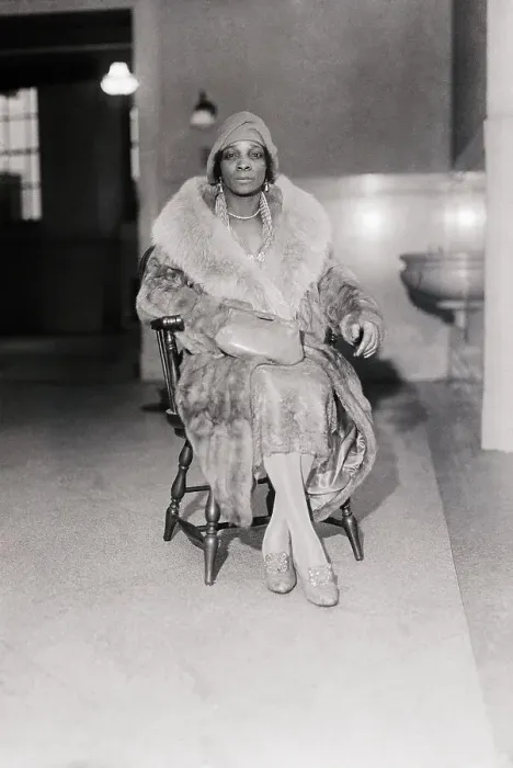 Framed Print : African American Woman Dressed in Fur Framed Print : African American Woman Dressed in Fur