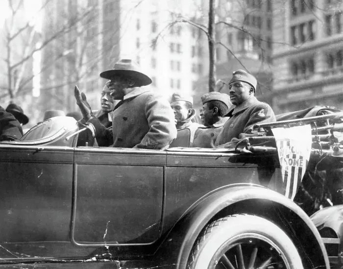 Framed Print : African American WWI Soldiers on Parade Framed Print : African American WWI Soldiers on Parade