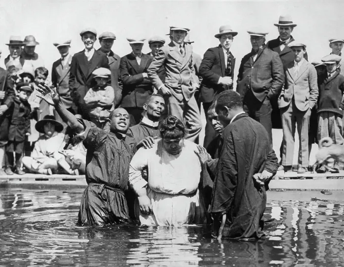 Framed Print : African-Americans in Baptizing Ceremony Framed Print : African-Americans in Baptizing Ceremony