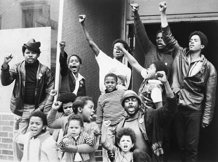 Framed Print : African Americans Give Black Power Salute Framed Print : African Americans Give Black Power Salute